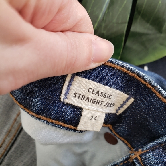 Madewell Classic Straight Leg Jeans Selvedge Edition Size 24 - Picture 7 of 12